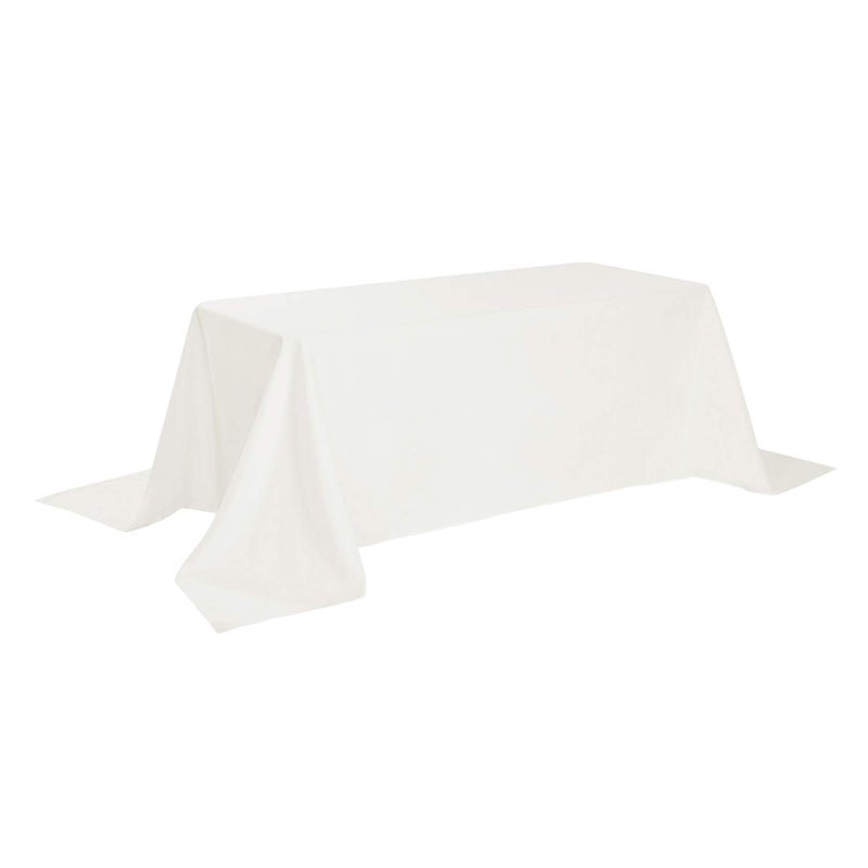 Cupuamon Rectangle Tablecloth 90x156 inch Washable Polyester Fabric Table Cloth for Wedding Party Dining Banquet Decorationï¼ˆ90x156, Ivoryï¼‰ - Image 2